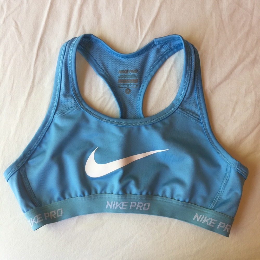 Girls Nike Pro Blue Sports Bra